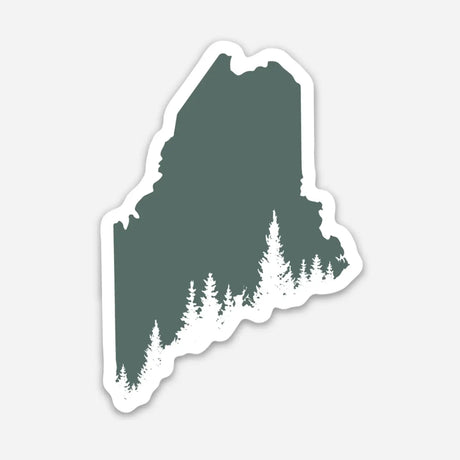 Maine Pine Tree Coast Sticker - Reclaimed Maine