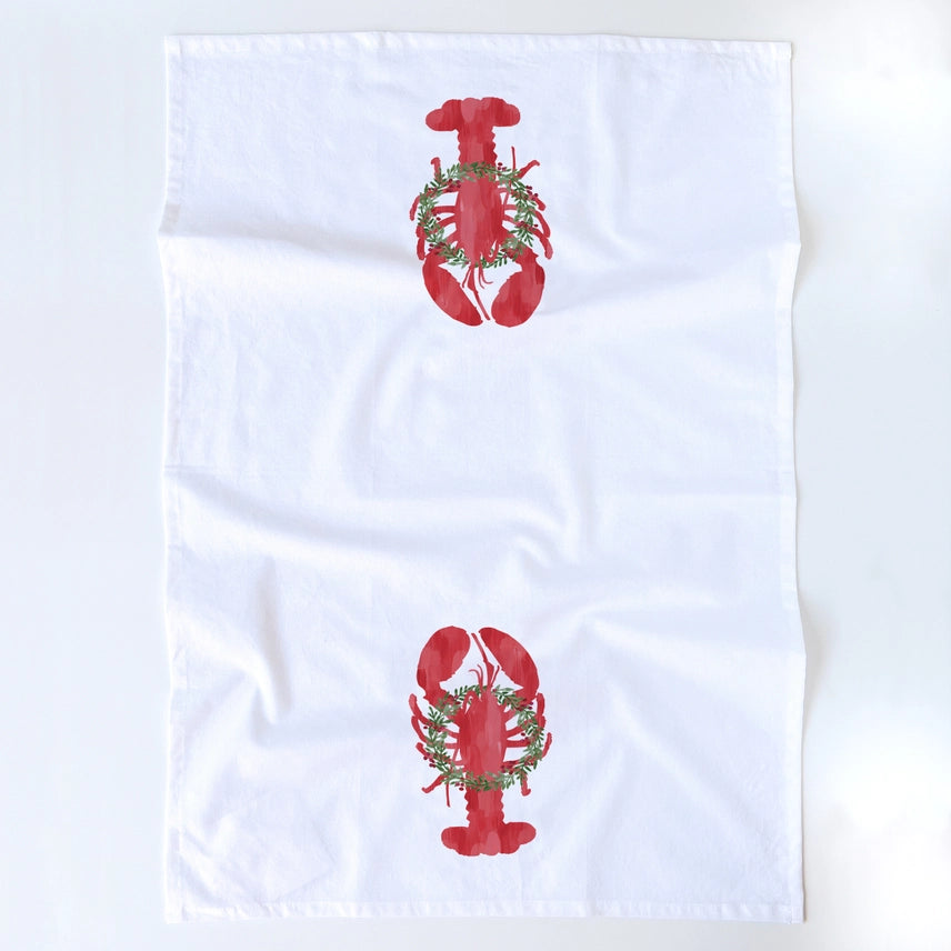 Holiday Lobsters Kitchen Tea Towel - Gert & Co