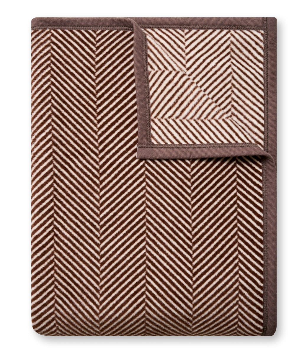 Harborview Herringbone Chocolate Original Blanket - ChappyWrap