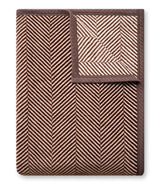 Harborview Herringbone Chocolate Blanket - ChappyWrap