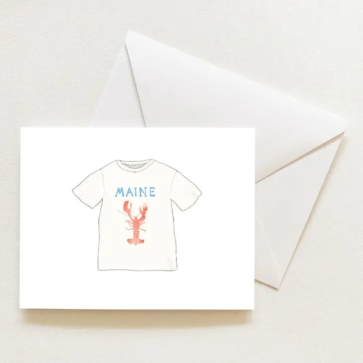 Maine T-Shirt Notecard Set - Sara Fitz