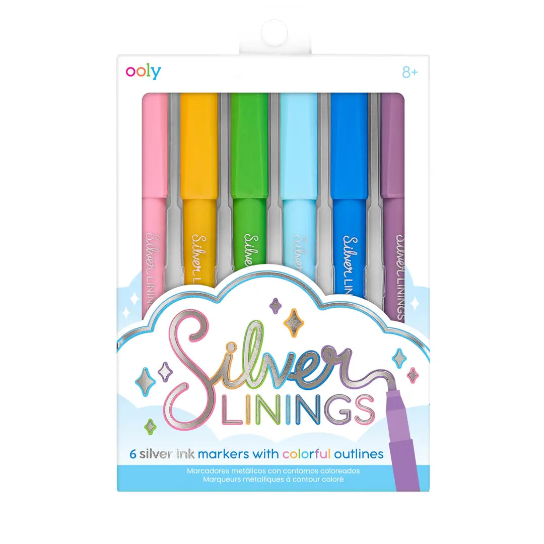 Silver Linings Outline Markers - Ooly