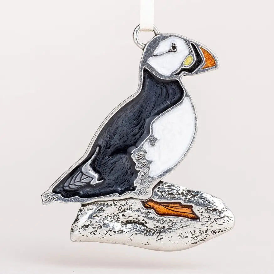 Puffin Ornament - Danforth Pewter