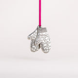Knit Mittens Ornament - Danforth Pewter