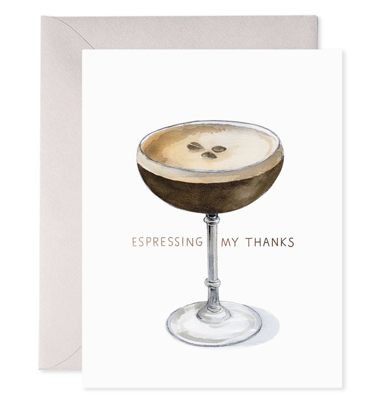 Espressing My Thanks Greeting Card - E. Frances Paper