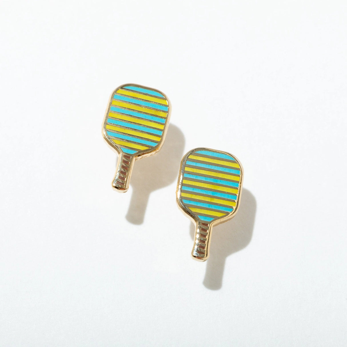 Pickleball Enamel Stud Earrings - Larissa Loden