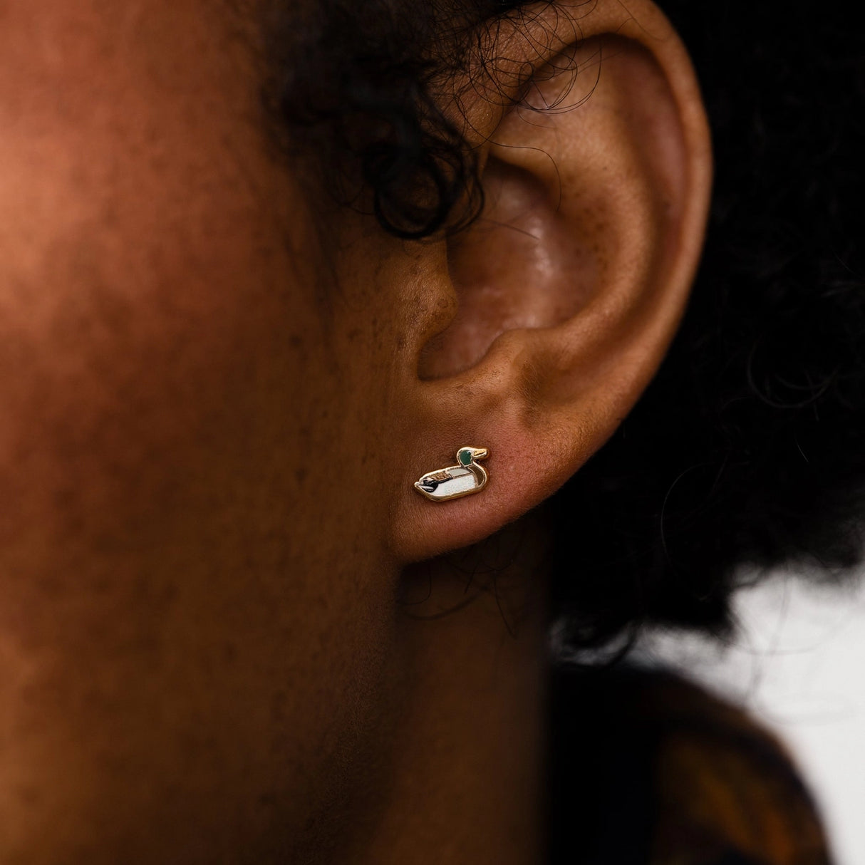 Duck Enamel Stud Earrings - Larissa Loden