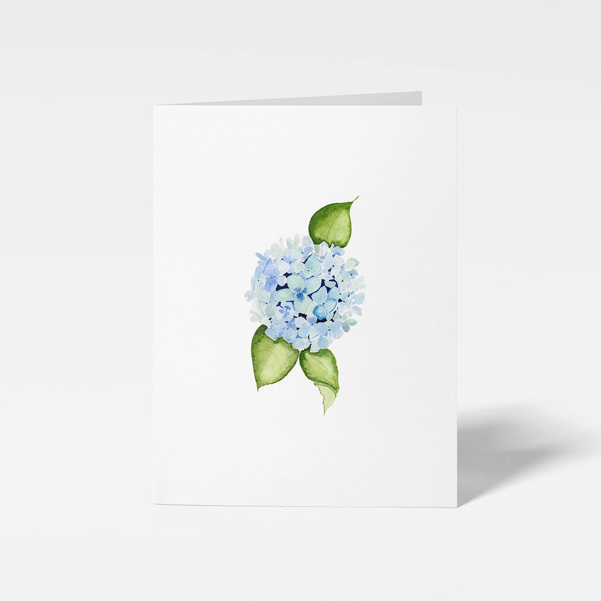 Blue Hydrangea Mini Note Card - Finding Silver Pennies