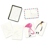 Bird Coloring Postcards Stationary (Pack of 30) - eco-kids