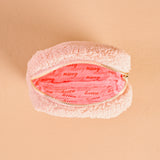 Red Holiday Bow Square Teddy Pouch - The Darling Effect