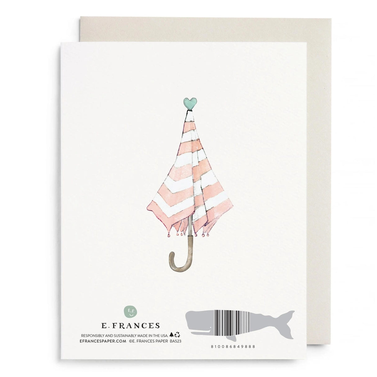 Umbrella Shower Greeting Card - E. Frances Paper
