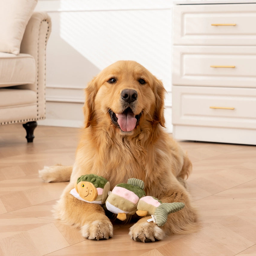 Trout Jointed Shake Play Dog Toy - Tall Tails