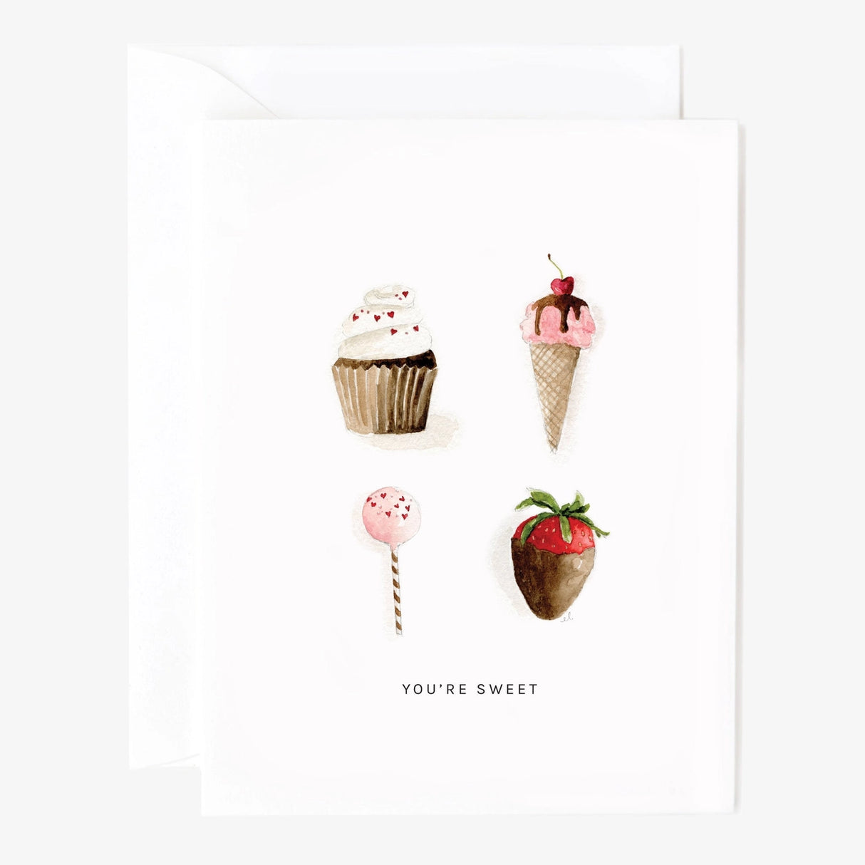 You're Sweet Valentine Card - emily lex studio