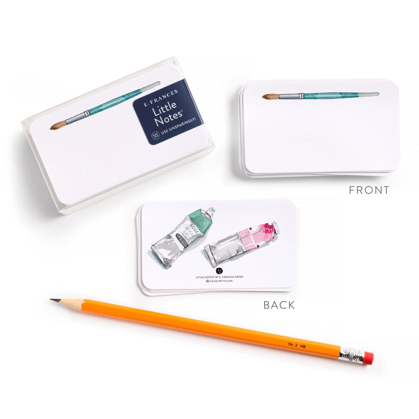 Watercolor Paints Card Set of 55 Little Notes® - E. Frances Little Notes