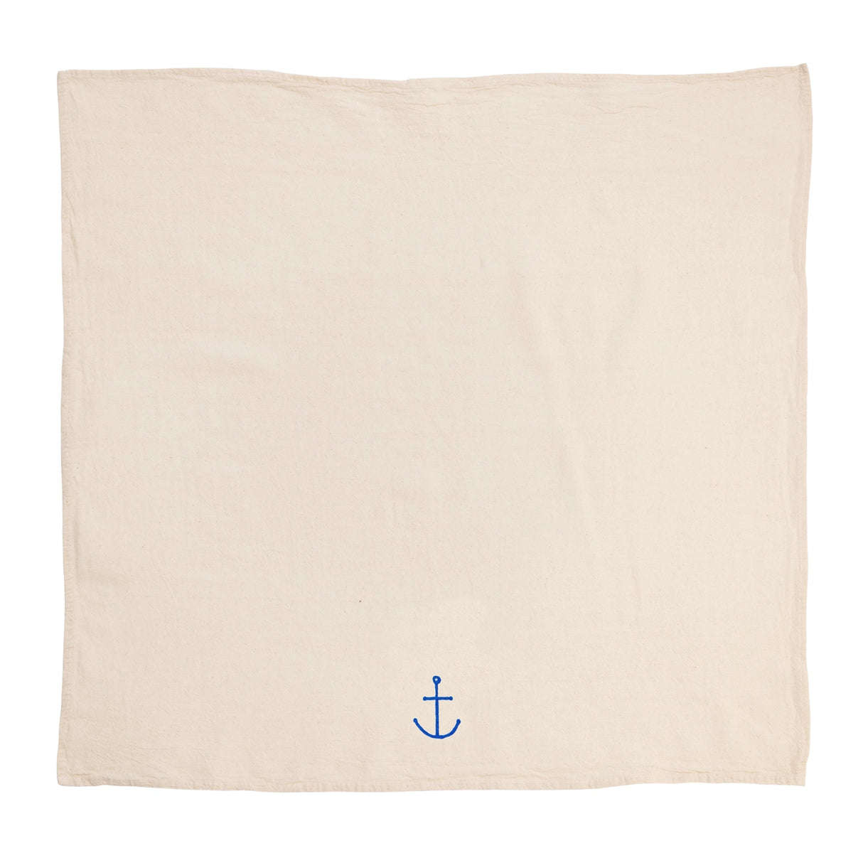 Blue Anchor 100% Cotton Tea Towel - Cinder + Salt
