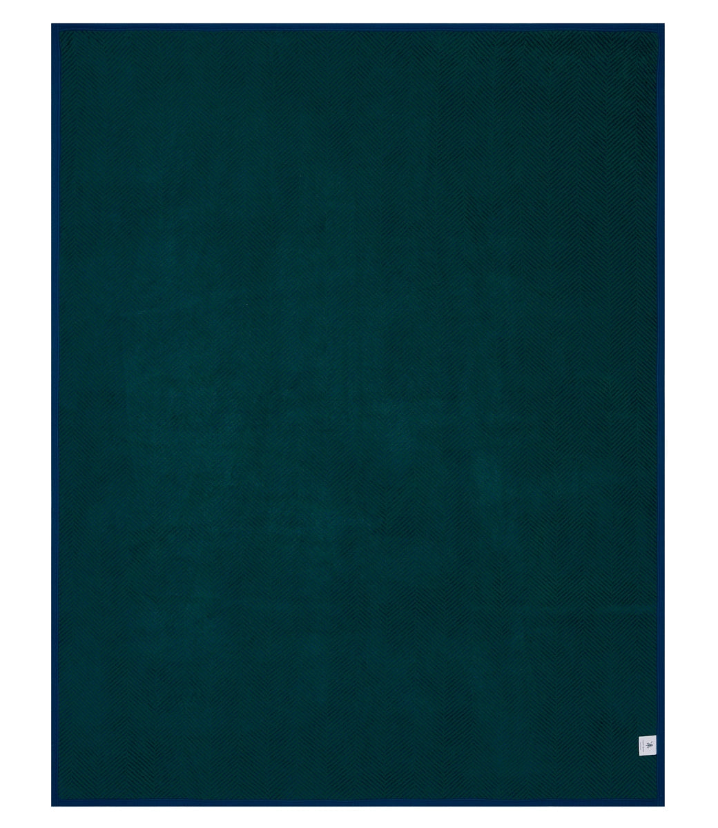 PRE-ORDER: Harborview Herringbone Blue Spruce Blanket - ChappyWrap