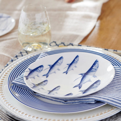 Blue Fish Salad Plate - Caskata