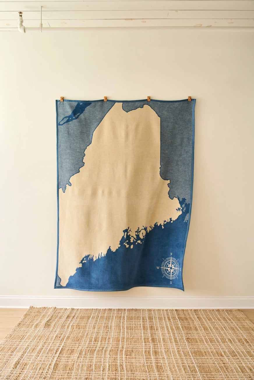 *NEW DESIGN* Maine Map Blanket - Chappy Wrap