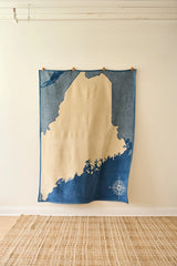*NEW DESIGN* Maine Map Blanket - Chappy Wrap