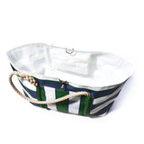 Preppy Stripe Pier Tote - Sea Bags Maine