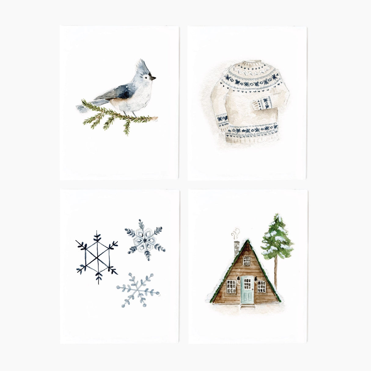 Winter Scenes Notecard Set - emily lex studio
