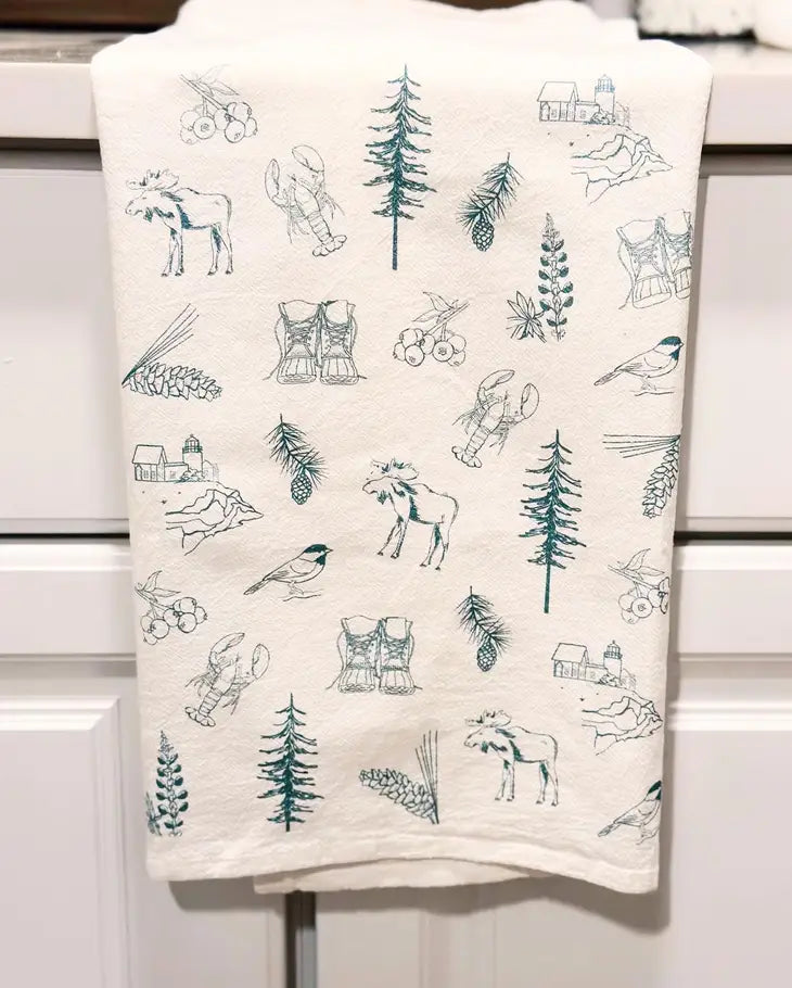 Best of Maine Tea Towel - Reclaimed Maine