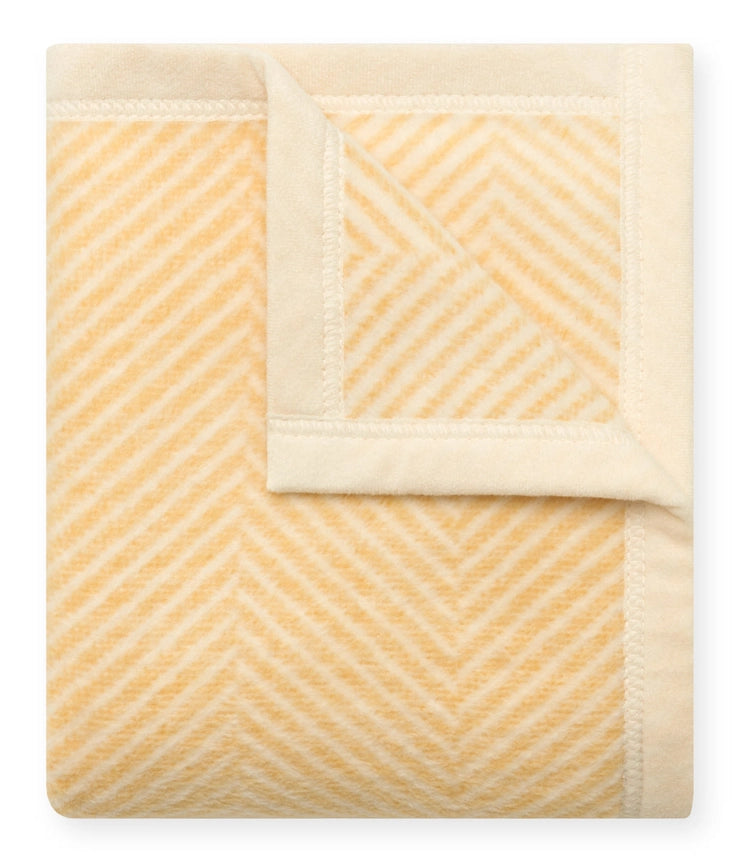 Harborview Herringbone Butter Yellow Mini Baby Blanket - Chappy Wrap