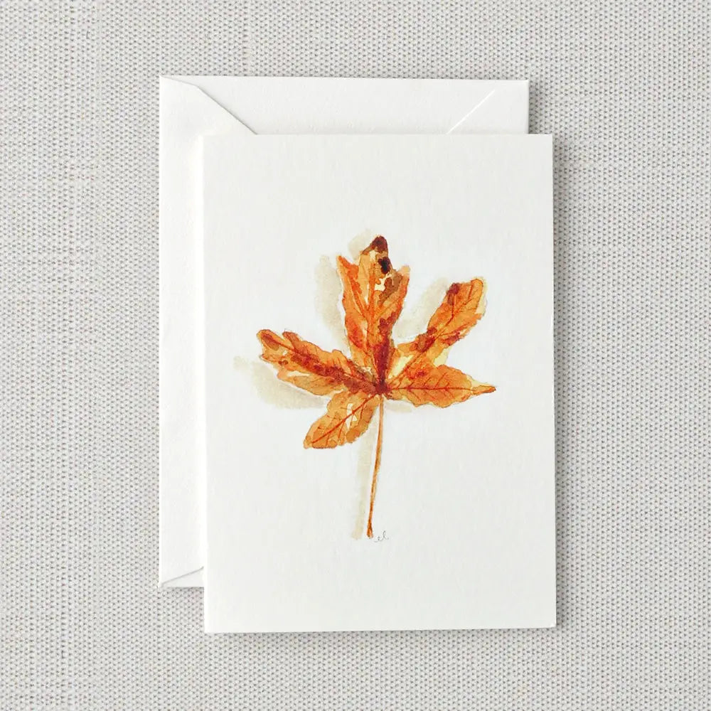 Maple Leaf Mini Notecard - emily lex studio
