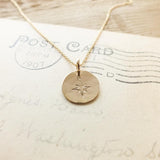 North Star Gold Necklace - Becoming Jewelry