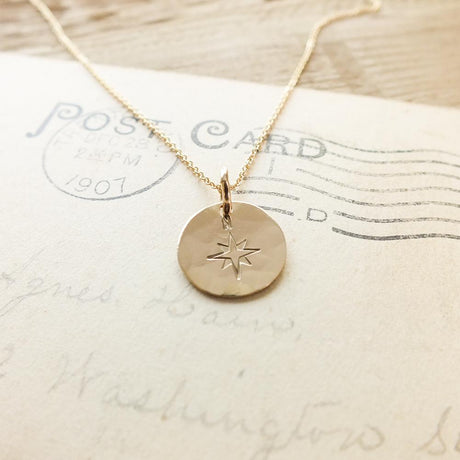 North Star Gold Necklace - Becoming Jewelry