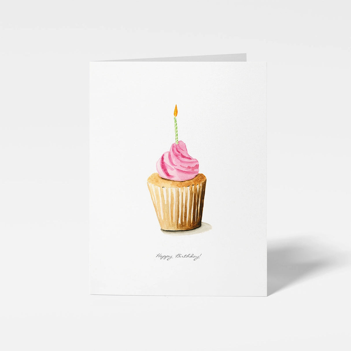 Happy Birthday Cupcake Mini Note Card - Finding Silver Pennies