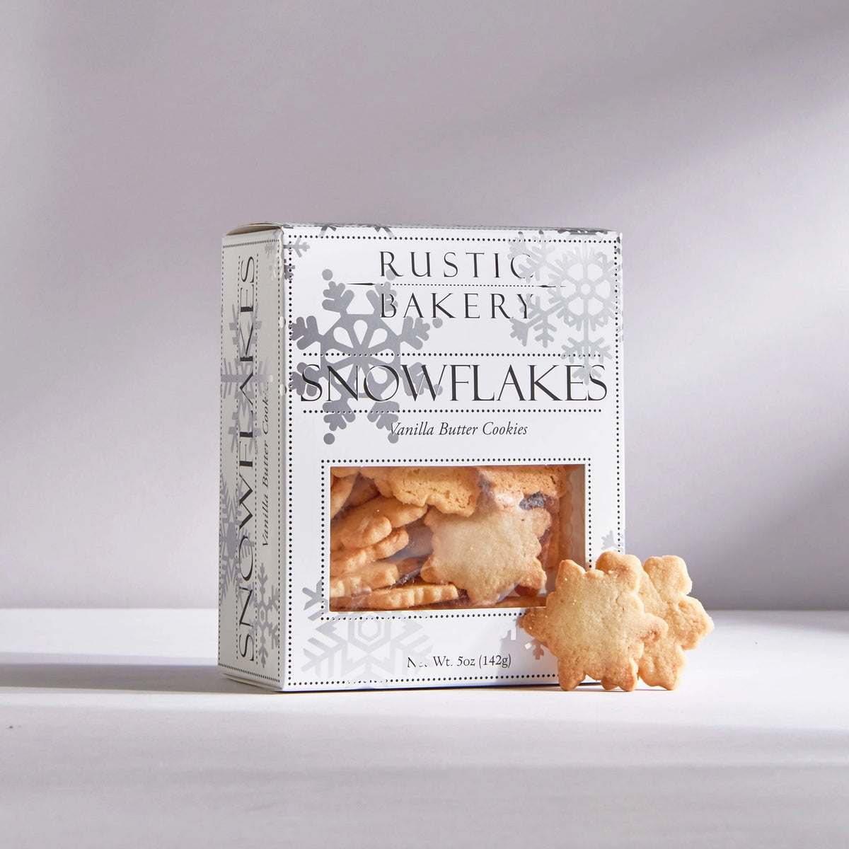 Vanilla Snowflakes Cookies - Rustic Bakery