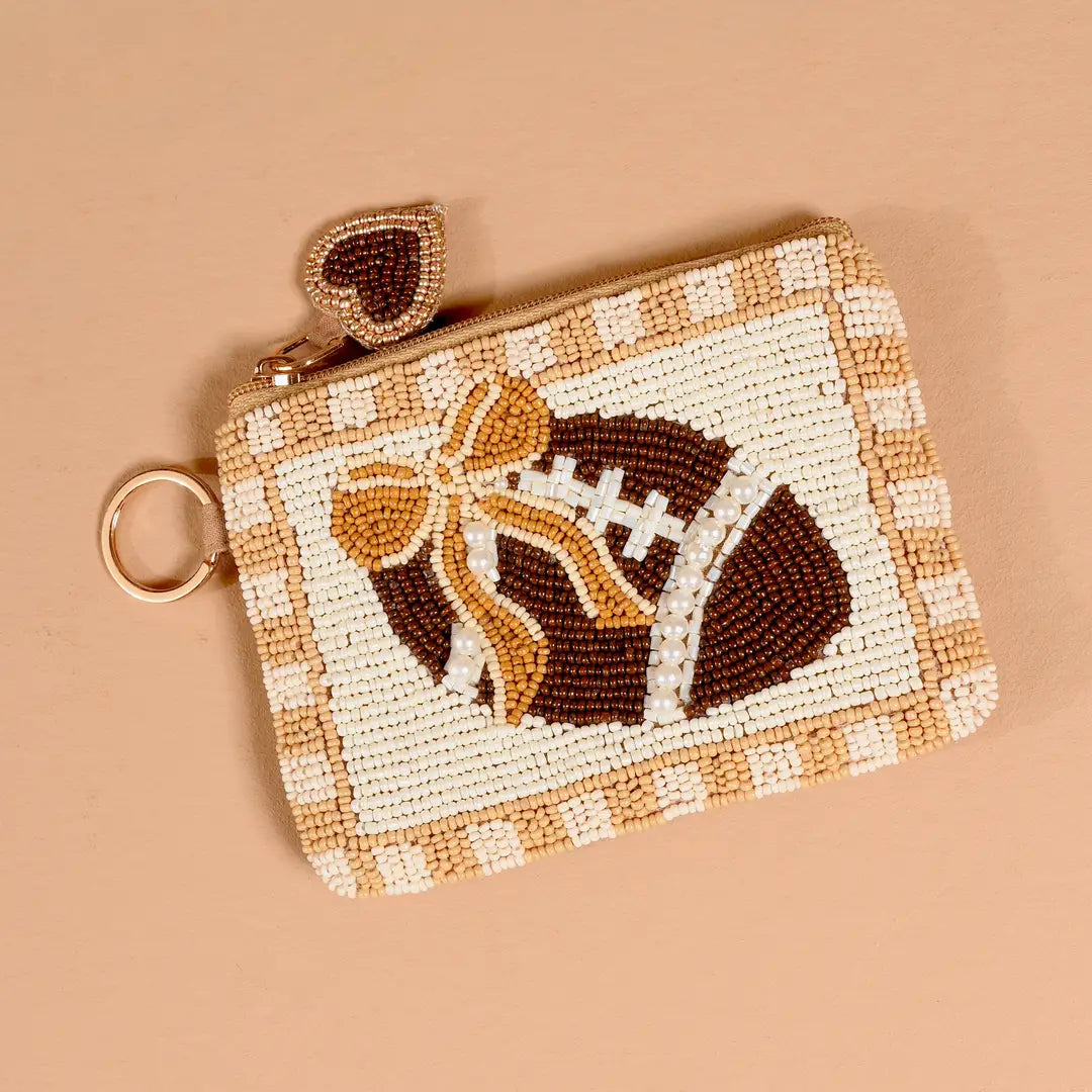 Beaded Football Pouch - The Darling Effect
