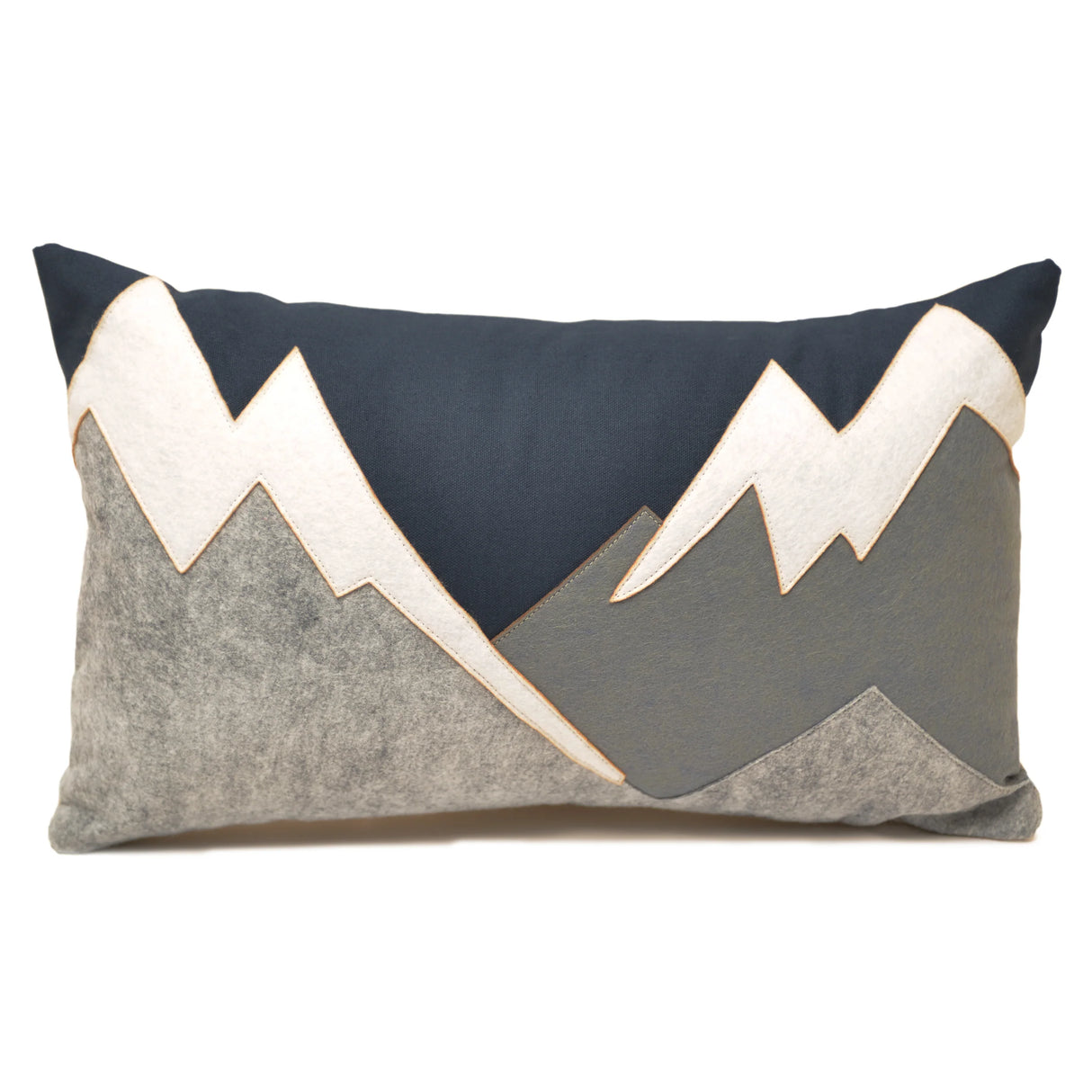 Snowy Mountains 14" x 21" Pillow - The Salty Cottage | MADE IN THE USA