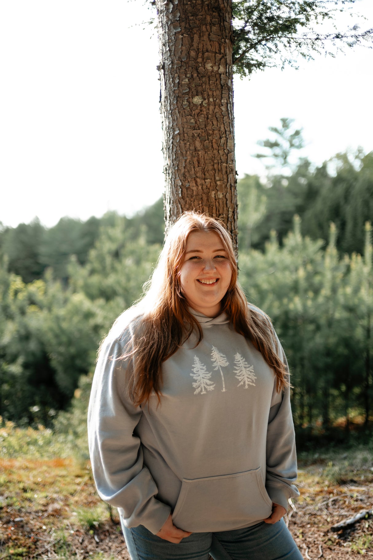 Three Pines® Midweight Relaxed Fit Hooded Maine Sweatshirt ( 2 colors available)