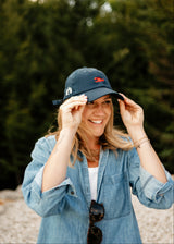 Three Pines® + Maine Lobster Adult Baseball Hat - The Woods Maine x Bits & Bows