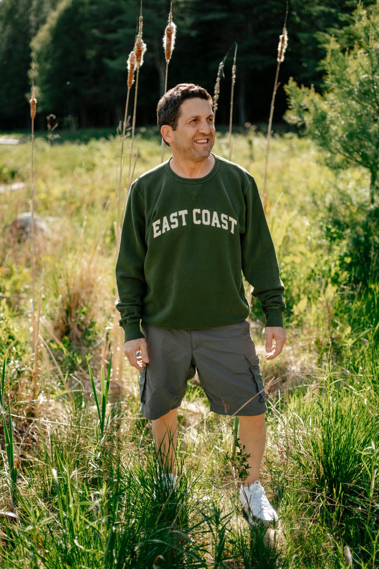 PRE-ORDER NOW: The Woods Maine® x Boathouse French Terry EAST COAST Crewneck | MADE IN THE USA