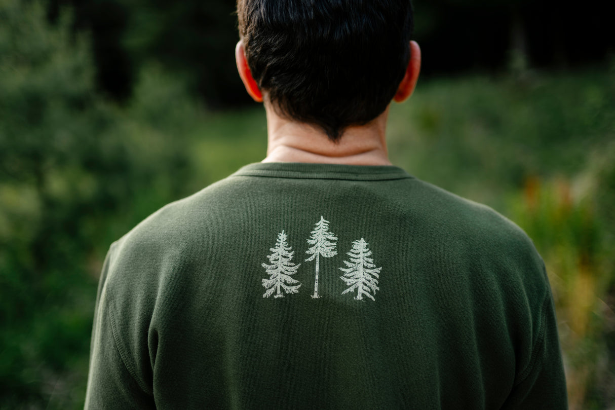 PRE-ORDER NOW: The Woods Maine® x Boathouse French Terry EAST COAST Crewneck | MADE IN THE USA