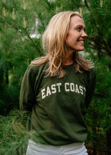 PRE-ORDER NOW: The Woods Maine® x Boathouse French Terry EAST COAST Crewneck | MADE IN THE USA