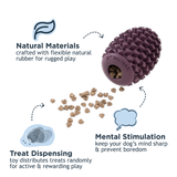 Rubber Pinecone Dog Toy - Tall Tails