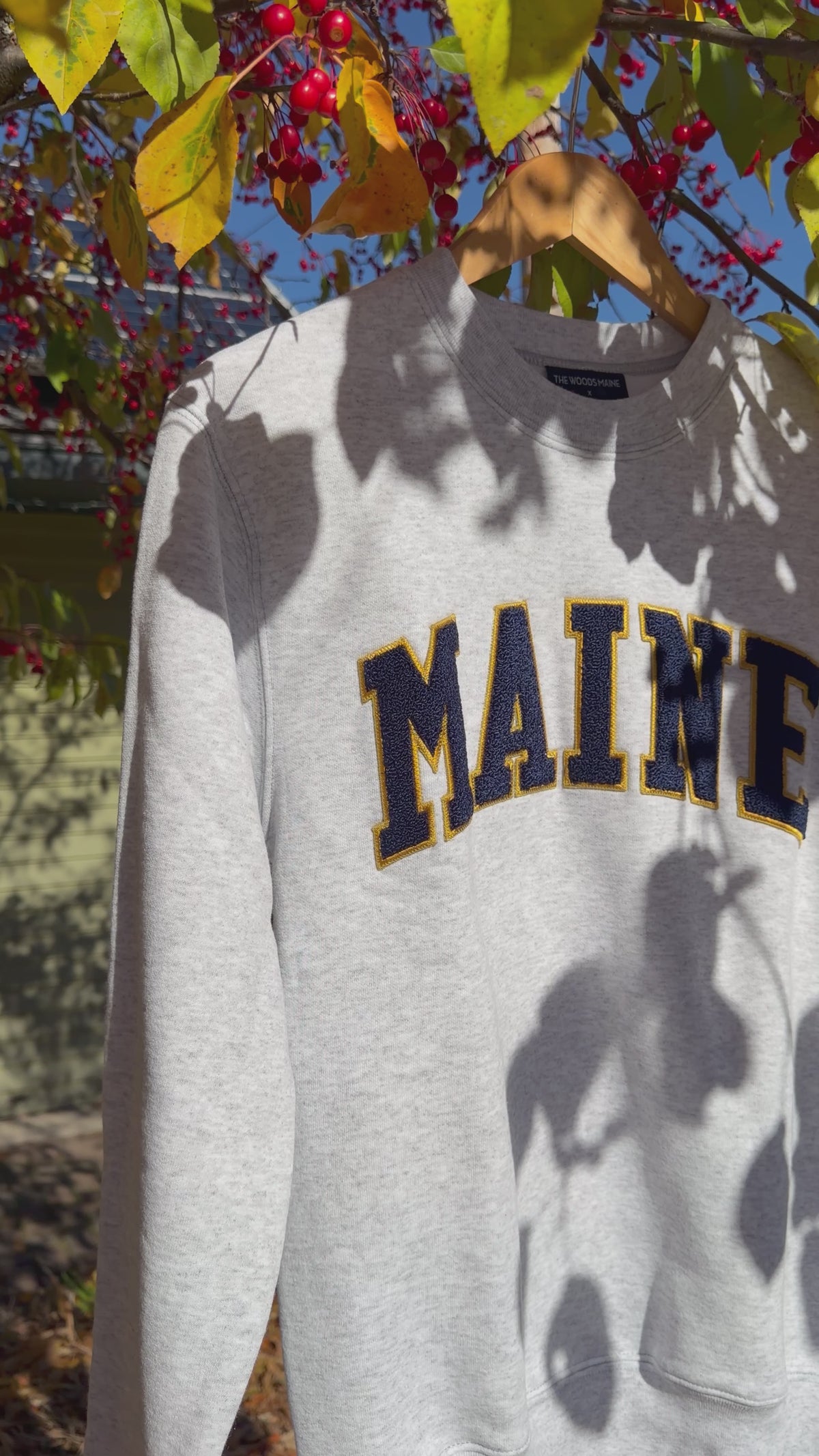 The Woods Maine® Classic x Boathouse Crewneck Sweatshirt | Made in the USA