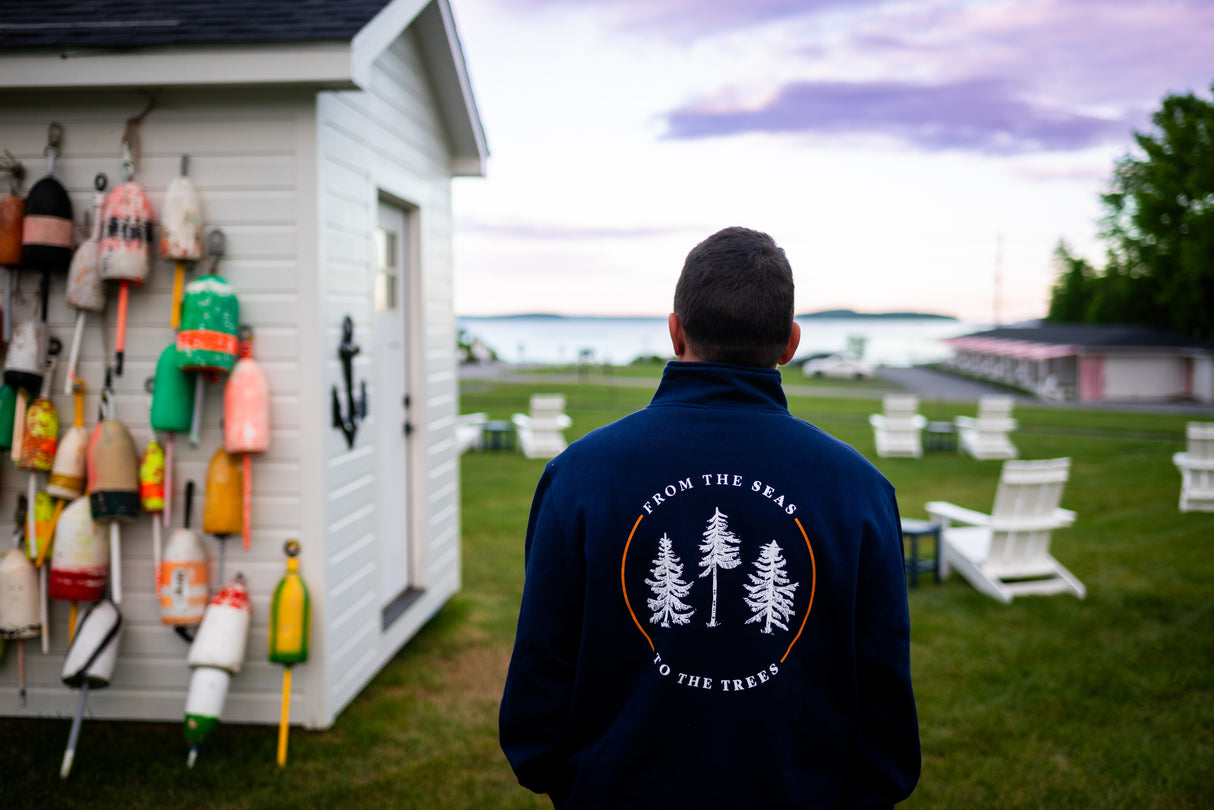 The Woods Maine®: From The Seas to the Trees® Adult Quarter Zip Sweatshirt