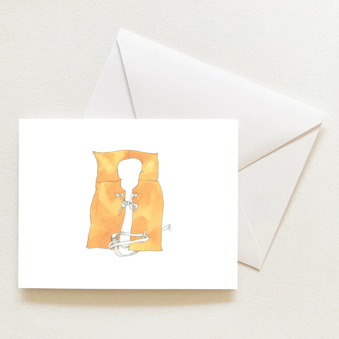 Life Jacket Individual Note Card - Sara Fitz