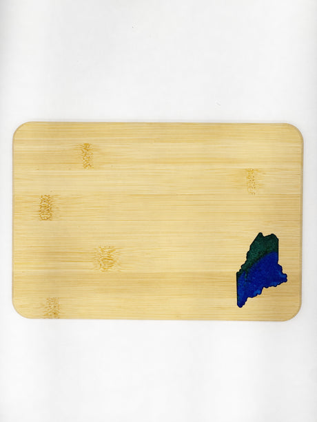 State of Maine Bamboo Cutting Board - Snowdon Custom