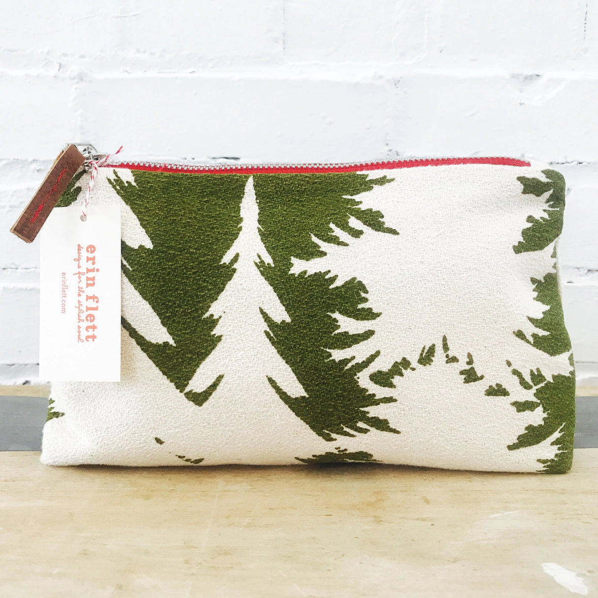 Evergreen Ashley Pine Makeup Bag - Erin Flett