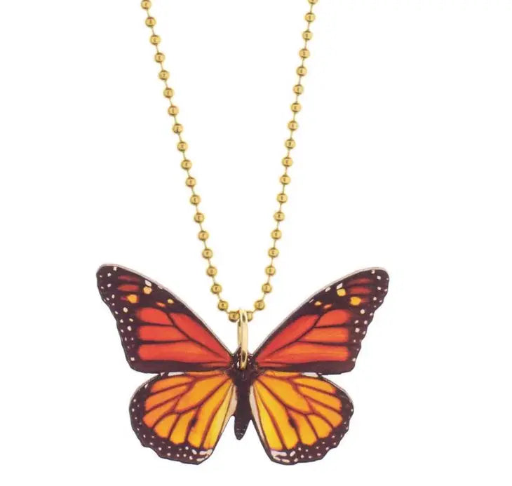 Monarch Butterfly Necklace -  Gunner & Lux
