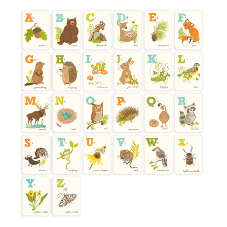 ABC Card Set Woodland Friends - Sea Urchin Studio