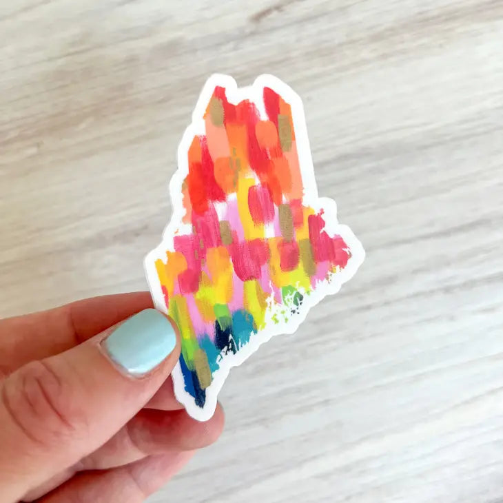 Maine Rainbow Pride Sticker - Gert & Co