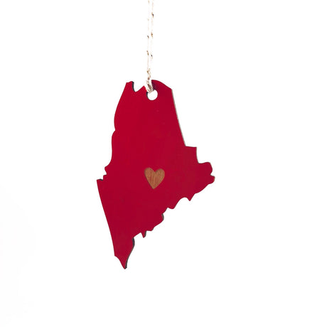 Maine Heart Ornament - SnowMade | Maine Inspired Gifts