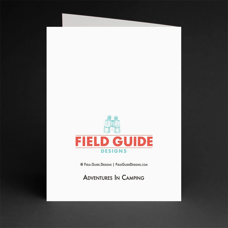 Adventures In Camping Notecard (Single) - Field Guide Designs